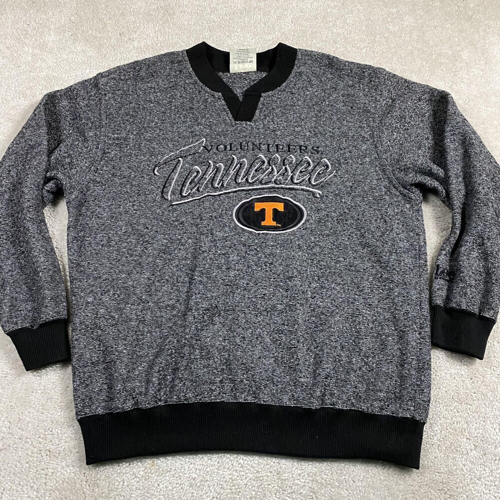 VTG Tennessee Volunteers Sweatshirt Mens M Pullover Gray NCAA Football Lee Sport